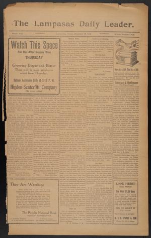The Lampasas Daily Leader. (Lampasas, Tex.), Vol. 9, No. 3426, Ed. 1 Wednesday, December 18, 1912