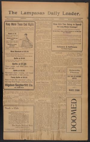The Lampasas Daily Leader. (Lampasas, Tex.), Vol. 9, No. 3372, Ed. 1 Wednesday, October 16, 1912