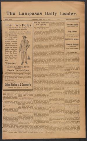 The Lampasas Daily Leader. (Lampasas, Tex.), Vol. 9, No. 3218, Ed. 1 Friday, April 19, 1912