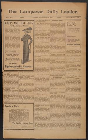 The Lampasas Daily Leader. (Lampasas, Tex.), Vol. 9, No. 3370, Ed. 1 Monday, October 14, 1912