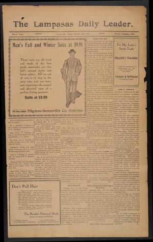 The Lampasas Daily Leader. (Lampasas, Tex.), Vol. 9, No. 3382, Ed. 1 Monday, October 28, 1912