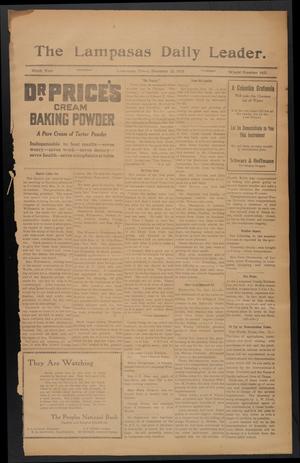 The Lampasas Daily Leader. (Lampasas, Tex.), Vol. 9, No. 3421, Ed. 1 Thursday, December 12, 1912