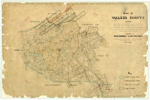 Primary view of object titled 'Map of Walker County'.