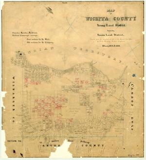 Primary view of object titled 'Map of Wichita County'.
