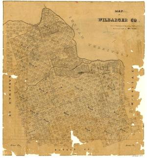 Primary view of object titled 'Map of Wilbarger County'.
