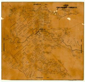 Primary view of object titled 'Map of Colorado County'.