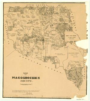 Primary view of object titled 'Map of Nacogdoches County'.
