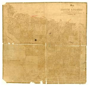Primary view of object titled 'Map of Smith County'.