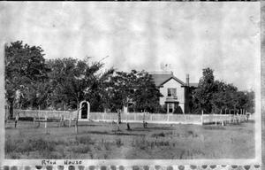 Primary view of [Photograph of Ryon House (pre-1889?) from a distance]