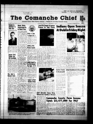 Primary view of object titled 'The Comanche Chief (Comanche, Tex.), Vol. 96, No. 13, Ed. 1 Friday, September 13, 1968'.