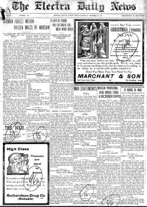 The Electra Daily News (Electra, Tex.), Vol. 3, No. 636, Ed. 1 Saturday, December 12, 1914