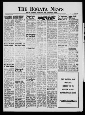 Primary view of object titled 'The Bogata News (Bogata, Tex.), Vol. 59, No. 16, Ed. 1 Thursday, January 23, 1969'.