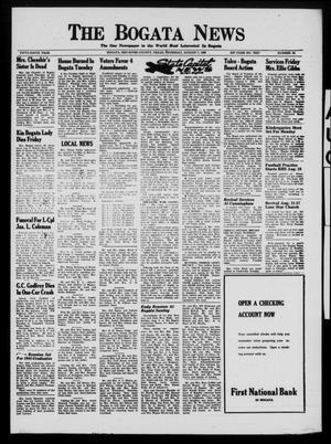 The Bogata News (Bogata, Tex.), Vol. 59, No. 44, Ed. 1 Thursday, August 7, 1969