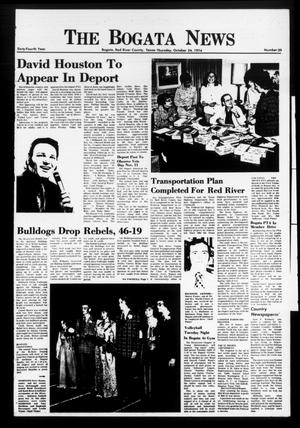 The Bogata News (Bogata, Tex.), Vol. 64, No. 39, Ed. 1 Thursday, October 24, 1974