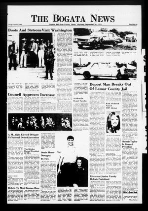 The Bogata News (Bogata, Tex.), Vol. 64, No. 35, Ed. 1 Thursday, September 26, 1974