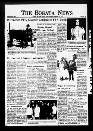 The Bogata News (Bogata, Tex.), Vol. 64, No. 20, Ed. 1 Thursday, February 14, 1974