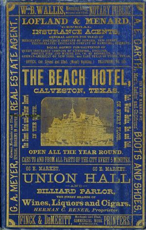 Primary view of object titled 'Morrison & Fourmy's General Directory of the City of Galveston: 1886-1887'.