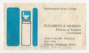[Business Card of Elizabeth S. Murphy]
