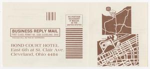 Primary view of object titled '[Room Reservation Form for Bond Court Hotel]'.