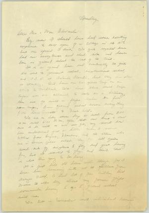 [Letter from Maggie Chamberlain to Mr. and Mrs. Edwards]