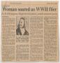Thumbnail image of item number 1 in: '[Clipping: Woman soared as WWII flier]'.