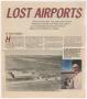 Thumbnail image of item number 1 in: '[Clipping: Lost Airports]'.