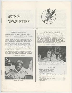 Primary view of object titled 'WASP Newsletter, June 1981'.