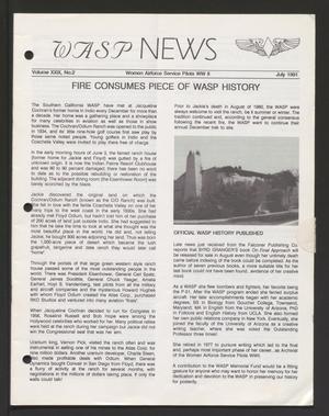 Primary view of object titled 'WASP News, Volume 29, Number 2, July 1991'.