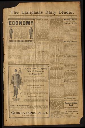 The Lampasas Daily Leader. (Lampasas, Tex.), Vol. 3, No. 658, Ed. 1 Monday, April 23, 1906