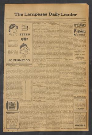 The Lampasas Daily Leader (Lampasas, Tex.), Vol. 29, No. 217, Ed. 1 Wednesday, November 16, 1932