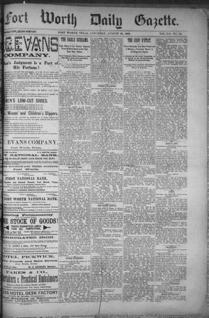 Fort Worth Daily Gazette. (Fort Worth, Tex.), Vol. 12, No. 29, Ed. 1, Saturday, August 28, 1886