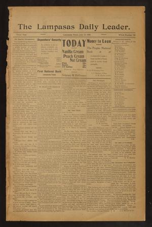 Primary view of object titled 'The Lampasas Daily Leader. (Lampasas, Tex.), Vol. 3, No. 728, Ed. 1 Friday, July 13, 1906'.