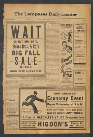 The Lampasas Daily Leader (Lampasas, Tex.), Vol. 29, No. 175, Ed. 1 Tuesday, September 27, 1932
