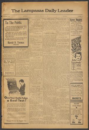The Lampasas Daily Leader (Lampasas, Tex.), Vol. 30, No. 71, Ed. 1 Saturday, May 27, 1933