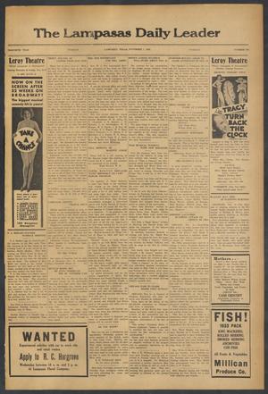 The Lampasas Daily Leader (Lampasas, Tex.), Vol. 30, No. 209, Ed. 1 Tuesday, November 7, 1933