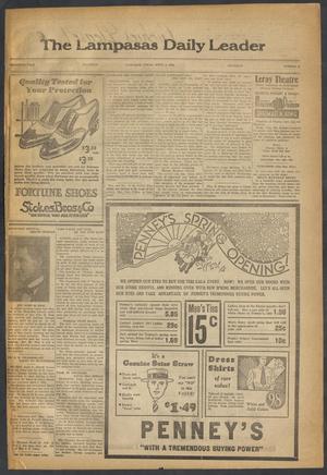 The Lampasas Daily Leader (Lampasas, Tex.), Vol. 30, No. 27, Ed. 1 Thursday, April 6, 1933