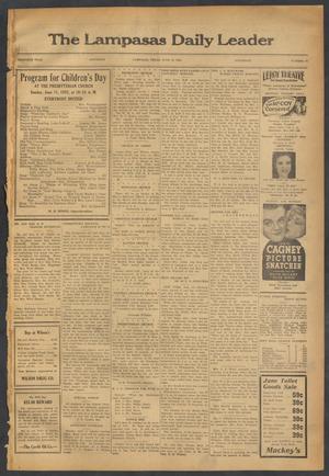 The Lampasas Daily Leader (Lampasas, Tex.), Vol. 30, No. 82, Ed. 1 Saturday, June 10, 1933