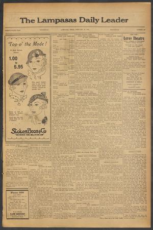 The Lampasas Daily Leader (Lampasas, Tex.), Vol. 29, No. 299, Ed. 1 Wednesday, February 22, 1933