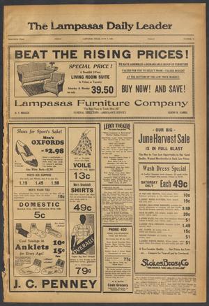 The Lampasas Daily Leader (Lampasas, Tex.), Vol. 30, No. 81, Ed. 1 Friday, June 9, 1933