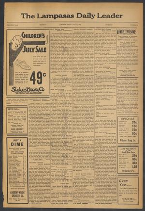 The Lampasas Daily Leader (Lampasas, Tex.), Vol. 30, No. 109, Ed. 1 Thursday, July 13, 1933