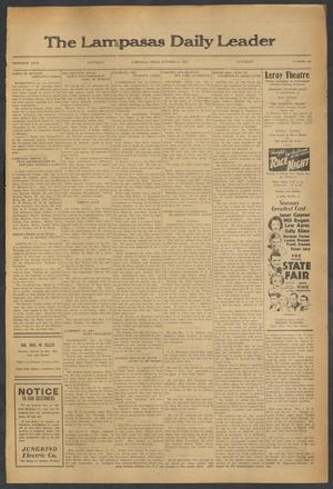 The Lampasas Daily Leader (Lampasas, Tex.), Vol. 30, No. 189, Ed. 1 Saturday, October 14, 1933