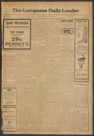 The Lampasas Daily Leader (Lampasas, Tex.), Vol. 30, No. 173, Ed. 1 Tuesday, September 26, 1933