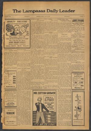 The Lampasas Daily Leader (Lampasas, Tex.), Vol. 30, No. 97, Ed. 1 Wednesday, June 28, 1933