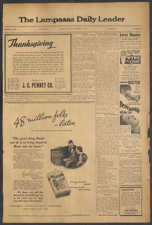 The Lampasas Daily Leader (Lampasas, Tex.), Vol. 30, No. 228, Ed. 1 Wednesday, November 29, 1933