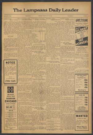 The Lampasas Daily Leader (Lampasas, Tex.), Vol. 30, No. 114, Ed. 1 Wednesday, July 19, 1933