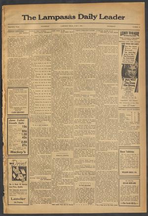 The Lampasas Daily Leader (Lampasas, Tex.), Vol. 30, No. 79, Ed. 1 Wednesday, June 7, 1933