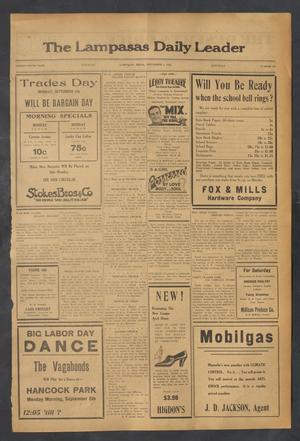 The Lampasas Daily Leader (Lampasas, Tex.), Vol. 29, No. 155, Ed. 1 Saturday, September 3, 1932