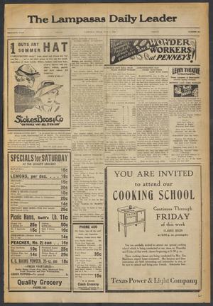 The Lampasas Daily Leader (Lampasas, Tex.), Vol. 30, No. 104, Ed. 1 Friday, July 7, 1933