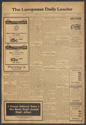 The Lampasas Daily Leader (Lampasas, Tex.), Vol. 30, No. 112, Ed. 1 Monday, July 17, 1933