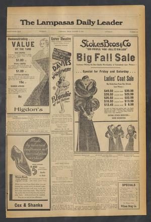 The Lampasas Daily Leader (Lampasas, Tex.), Vol. 29, No. 189, Ed. 1 Thursday, October 13, 1932